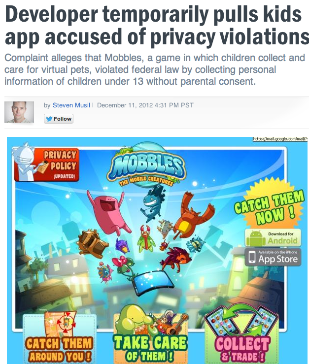 FTC complaint causes app developer to temporarily remove apps